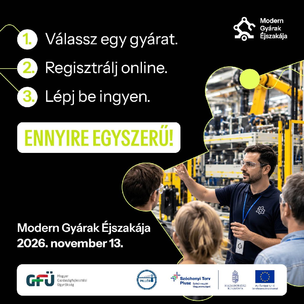 Megnyílnak a titkos kapuk: Indul a regisztráció a 10. Modern Gyárak Éjszakájára!
